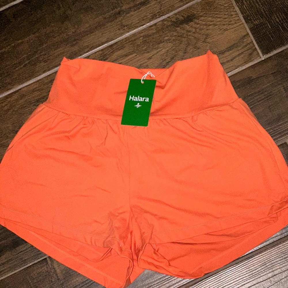 Brand new Halara shorts faded orange color